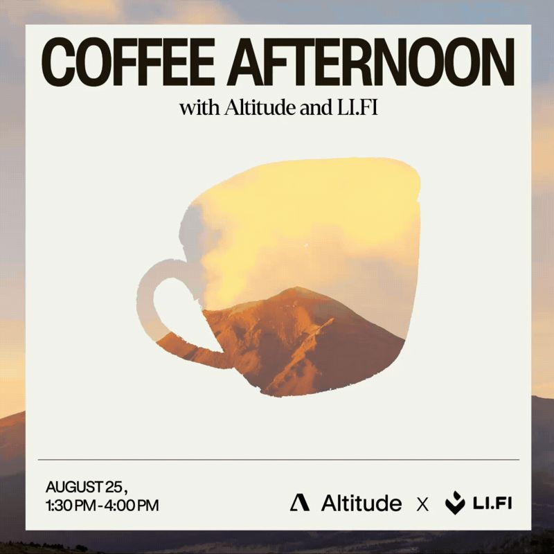 Coffee Afternoon, with Altitude and LI.FI