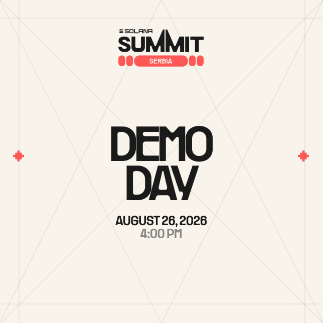 Demo Day | Solana Summit Serbia